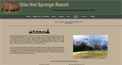 Desktop Screenshot of gilahotsprings.com